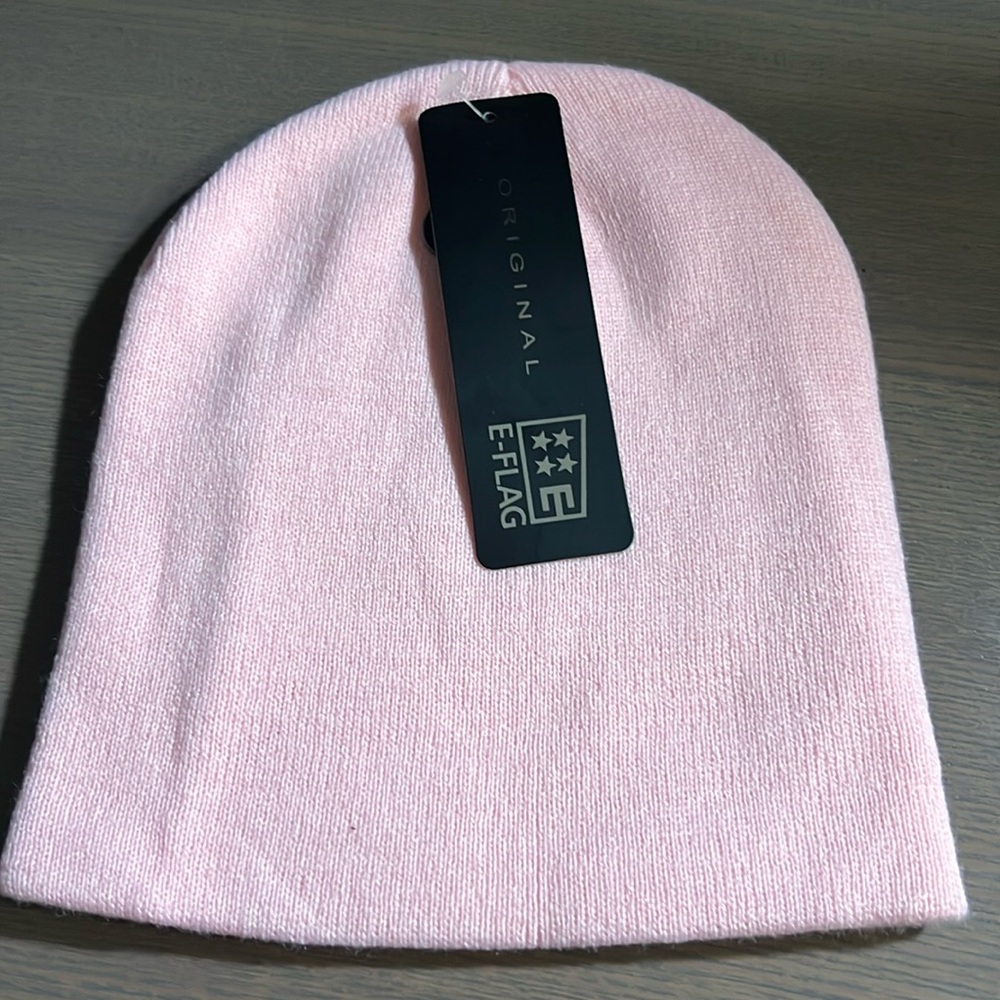 E Flag Original Pink Beanie